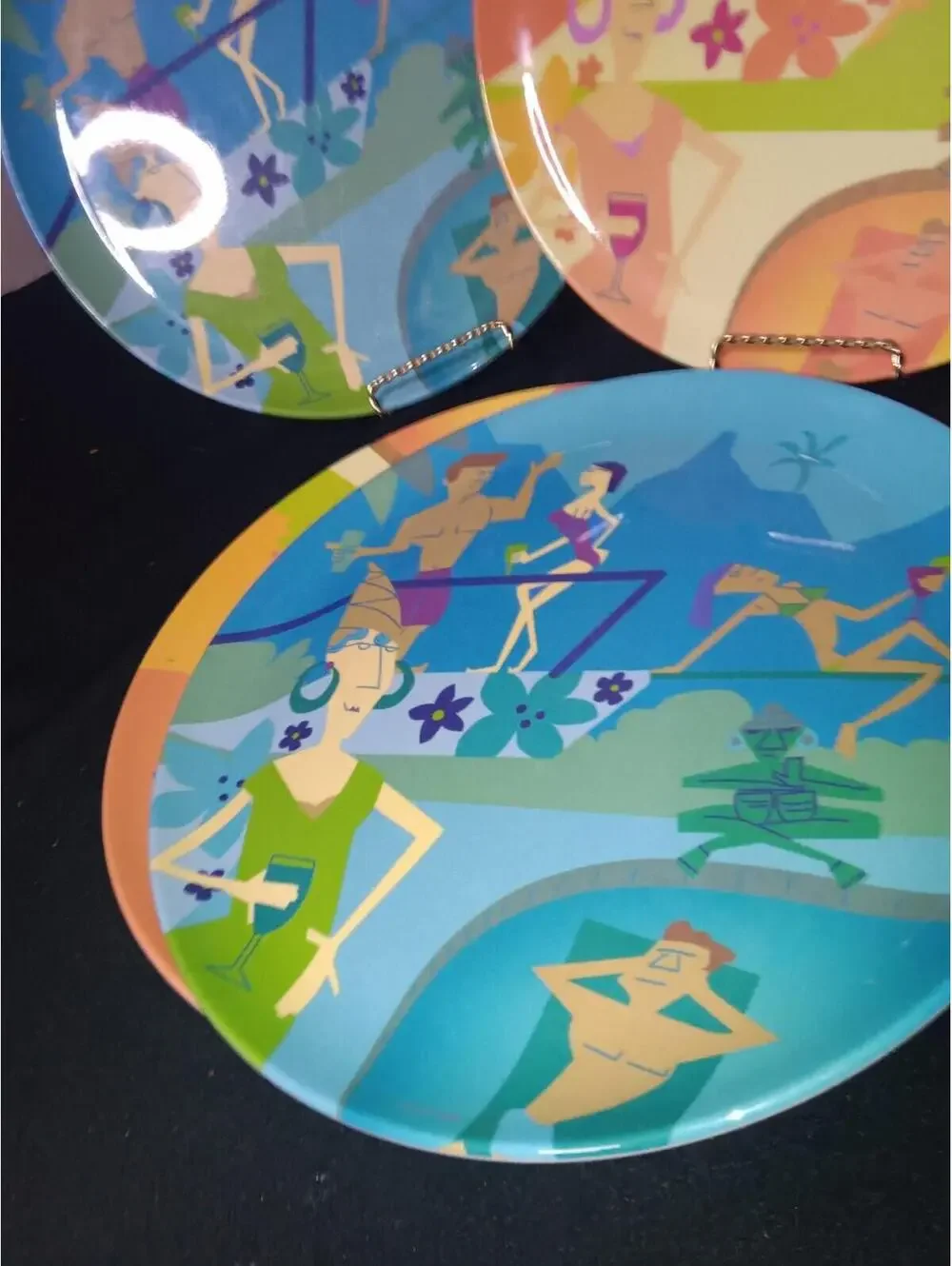 Melamine Heavy Duty 11 Inch Dinner Plates- limited-run summer line Pool Party